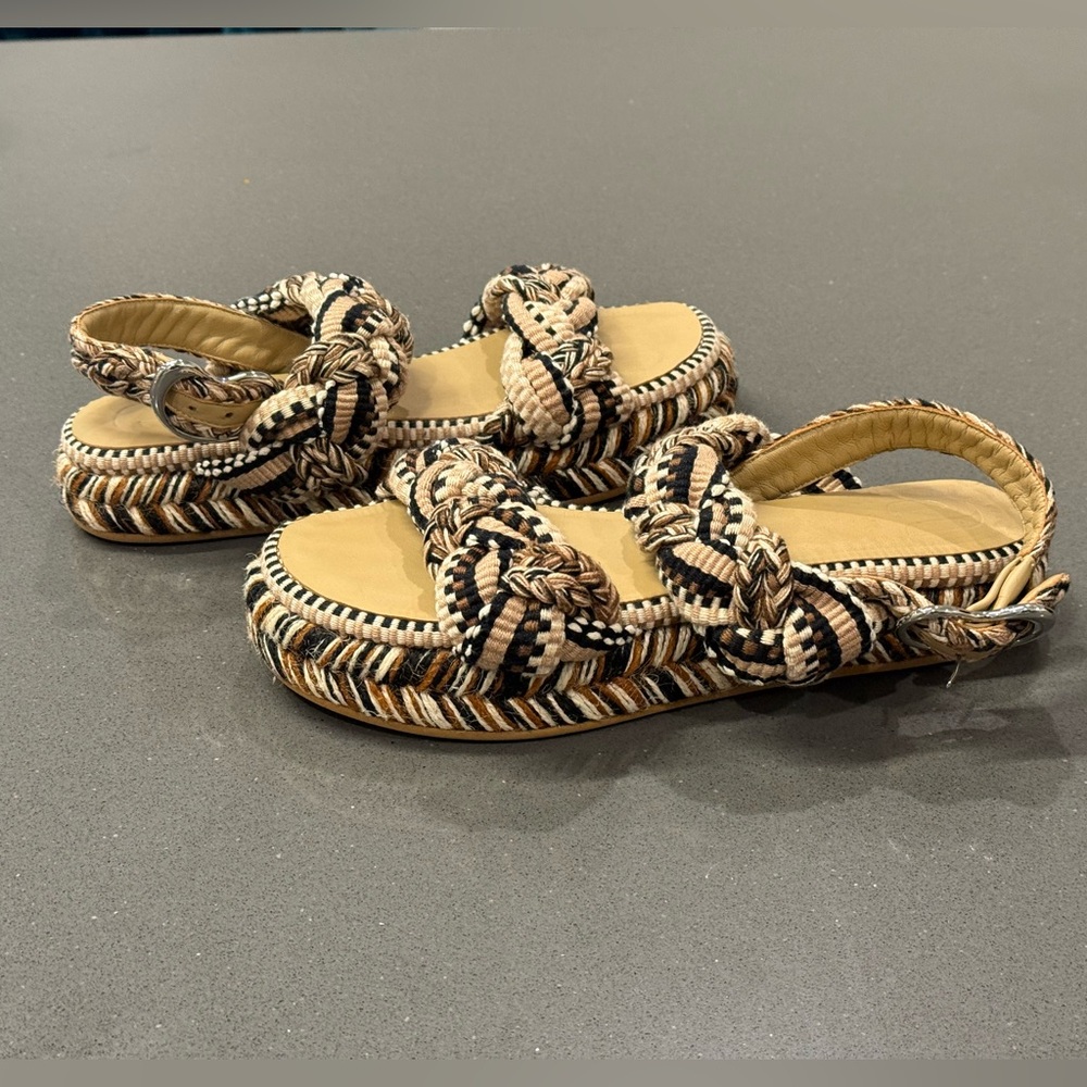 AMAMBAIH Maria Flatform Sandal in Sand Size 37 US 7 - Picture 15 of 15